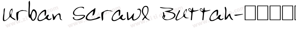 Urban Scrawl Buttah字体转换